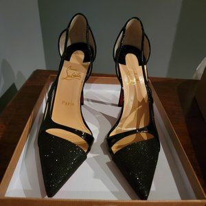 Christian Louboutin Edith 100 glitter shoes
